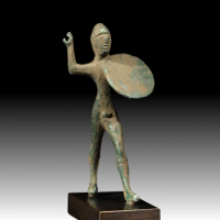An Umbrian Bronze Statuette of a Warrior