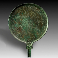 An Etruscan Bronze Mirror