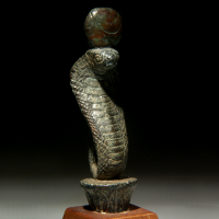 An Egyptian Bronze Cobra