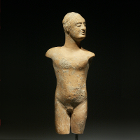 A Very Rare Greek Terracotta Statuette of a Naked Youth – Published !