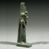 A Glazed Composition Amulet of the Goddess Isis