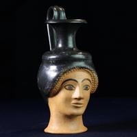 An Attic Oinochoe in the Shape of the Head of a Woman
